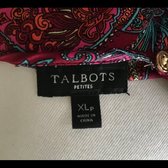 Talbots Silky Ruffled Top - Picture 5 of 6